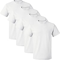 Fruit of the Loom Men's 5-Pack Crew Neck T-Shirt, White, XX-Large